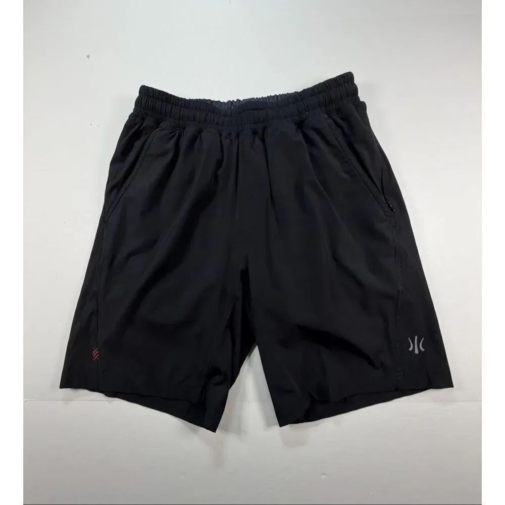 Rhone Mako 9" Inseam Shorts Black Athletic Lined Training Gym Mens Size Small
